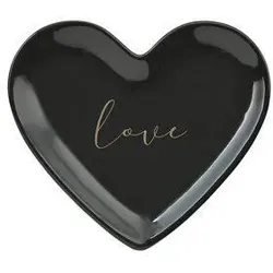 Love Plates Deko Teller Love schwarz