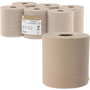 Satino Handtuchrollen PureSoft, 314290, Centerfeed, 2-lagig, natur, 20cm x 150m, 6 Rollen