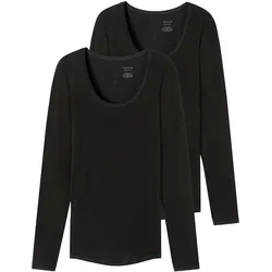 Schiesser Damen Longsleeve Personal Fit 2er Pack