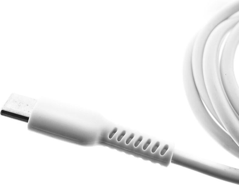 HEITECH USB-A naar USB-C kabel, 1 meter, wit