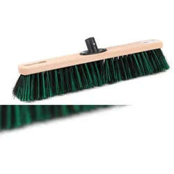 Spezieller Straßenbesen mit BawiMix-Borsten und QuickFix-Stielhalter Breite 60cm Besen ohne Stiel Gartenbesen