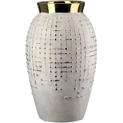 GILDE Vase Madrid H=33cm - beige