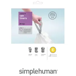 Müllbeutel Simplehuman code E, Pack mit 20 Stück, 20 L insgesamt 20 Beutel