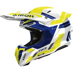 Airoh Off Road Helm Twist 3 Dynasty Blue/Yellow Gloss 2XL