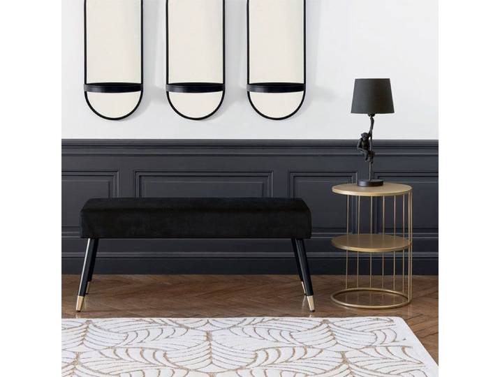 Eazy Living Velours Banc Capucine Noir