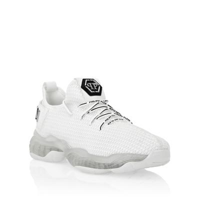 Sneaker PHILIPP PLEIN "$Hock", Herren, Gr. 36, Normalschaft, weiß (01, weiß), Schuhe Sneaker
