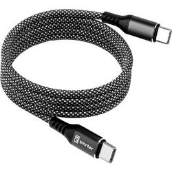 Smrter USB-Ladekabel USB-C® Stecker 1 m Anthrazit MAGNETO_C2C_AT_R