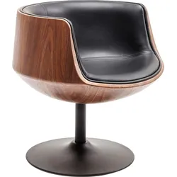 KARE DESIGN Sessel Club 82994 Lederoptik Schwarz