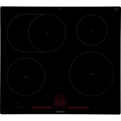 SIEMENS Induktions-Kochfeld "EH601LFC1E", schwarz, B:60cm H:5,6cm T:51,2cm, Kochfelder, Optimale Hitzeverteilung dank zuschaltbarer Bräterzone