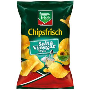 funny-frisch Chips Chipsfrisch Salt & Vinegar Style, Kartoffelchips, 150 g