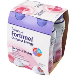 Fortimel Compact Energy  Trinknahrung Erdbeere 4X300 ml Flüssigkeit
