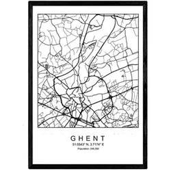 POSTER Gent Skandinavischen Stil A3 Rahmenlos