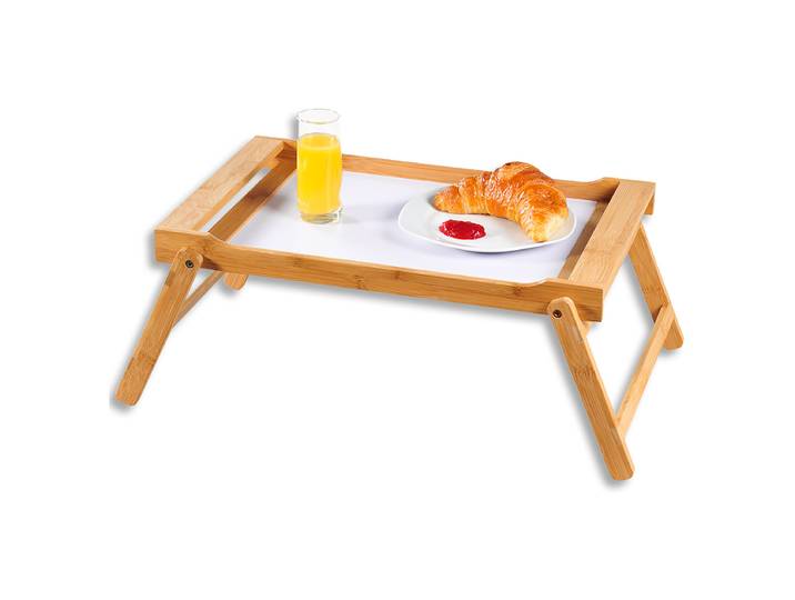 Plateau de service Akabu 33 x 24 x 50cm Marron/Beige