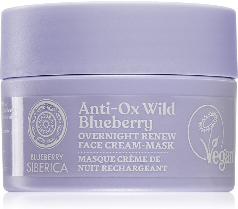 Natura Siberica Anti-Ox Wild Blueberry erneuernde Creme-Maske für die Nacht 50 ml