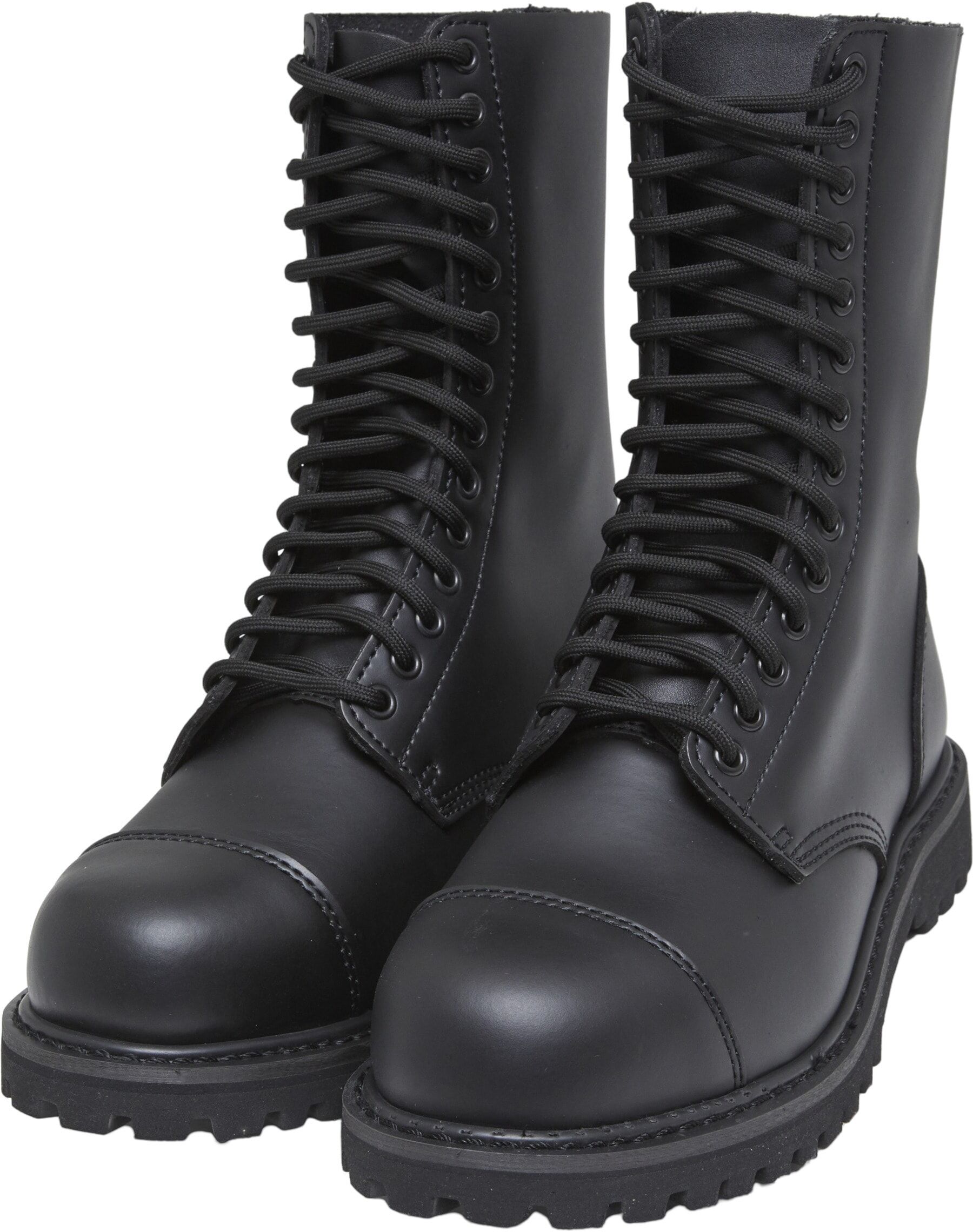 Stiefel BRANDIT "Brandit Accessoires 14 Eyes Phantom Boots", Herren, Gr. 41, schwarz, Sonstiges Material, unifarben, Schuhe Stiefel
