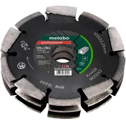 Metabo Diamantfrässcheibe 3125x28,5x22,23mm"professional""UP"Universal