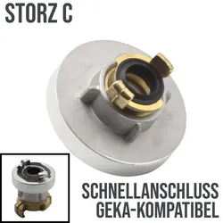 STORZ C DN 52 KA 66 Übergangsstück Adapter -> Schnellanschluss Kupplung GEKA kom...