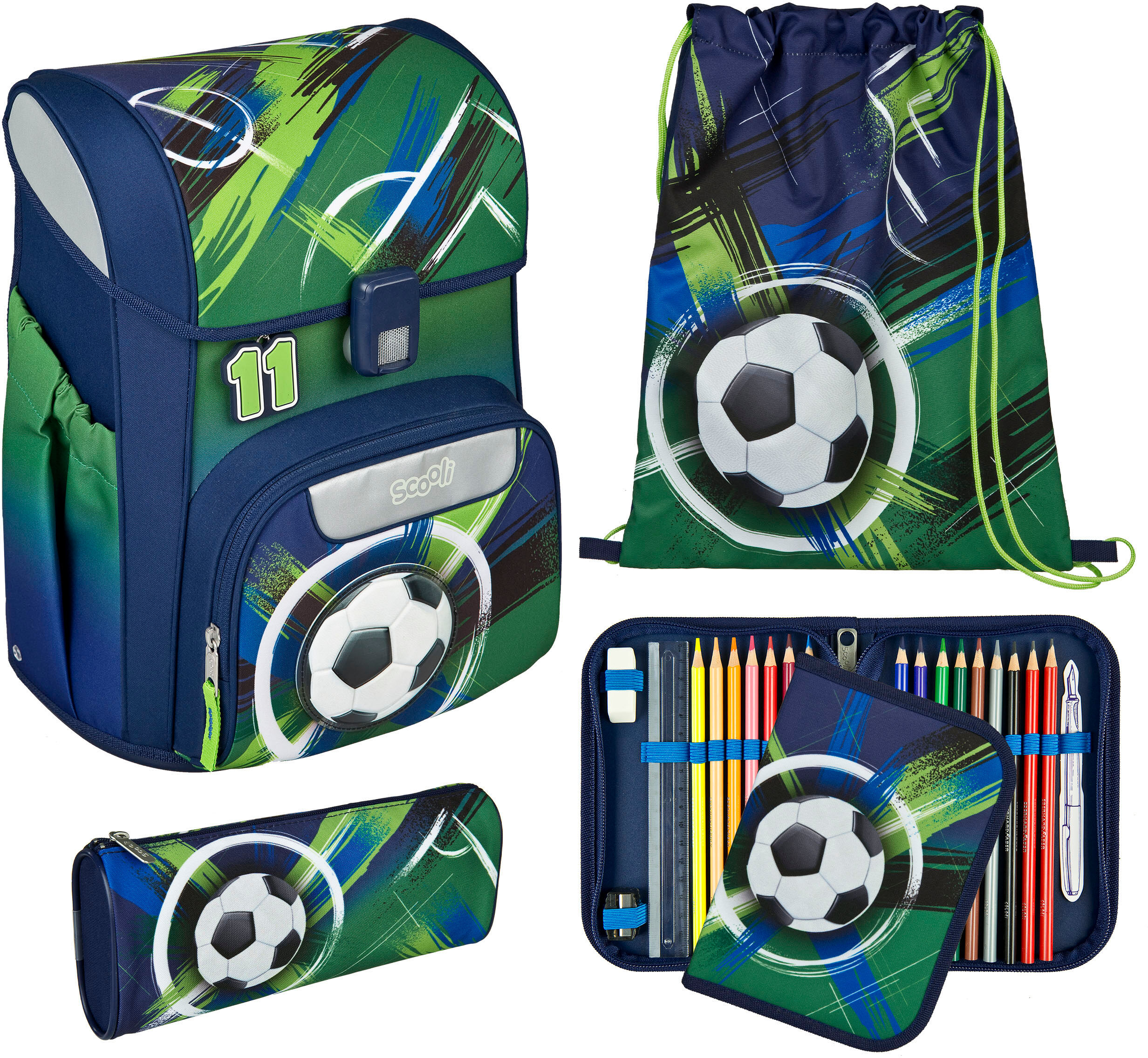 Scooli "Easy Start" Reflektoren soccer champ B/H/T: 29,5cm x 36,5cm x 29cm