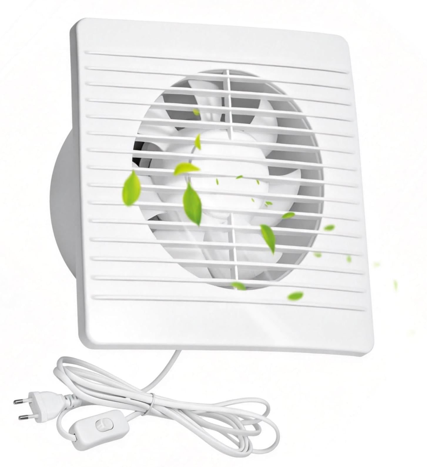 Selius Badkamerventilator met stille werking en terugslagklep, 100 mm