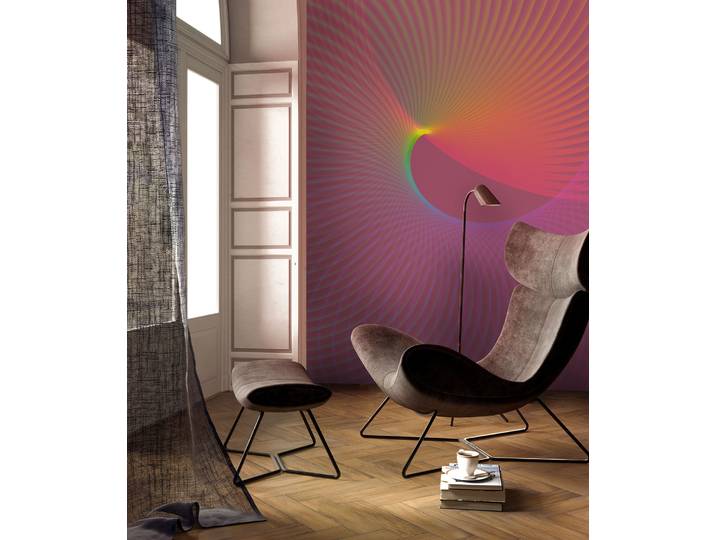 Fototapete KOMAR Komar Vlies Fototapete - Frequenz - Größe 200 x 250 cm , lila (modern), L:2,5m, Vlies, Tapeten, Fototapete