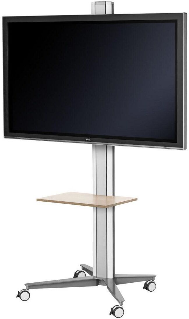 SMS Smart Media Solutions Flatscreen X FH M1455 WS TV & Display Floor Stand - Silver/White, VESA 200x200-400x800, Max 100kg