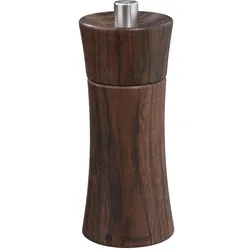 Zassenhaus Salzmühle Frankfurt Nussbaum, 14 cm, Pfeffermühle + Salzmühle, Braun