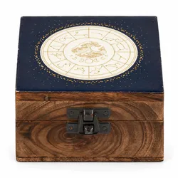 Small Enamelled Box -  Aquarius