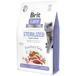 Brit Care Fresh Duck&Turkey Sterilized / Weight Control Katzentrockenfutter 2 Kilogramm