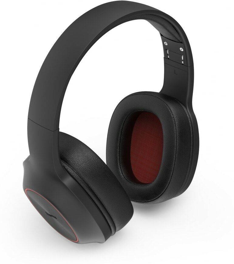 Hama Spirit Calypso II Wireless Bluetooth Over-Ear Headphones - Black/Red