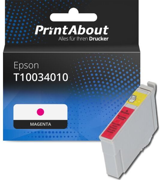 PrintAbout Druckerpatrone kompatibel mit Epson T10034010 - Magenta