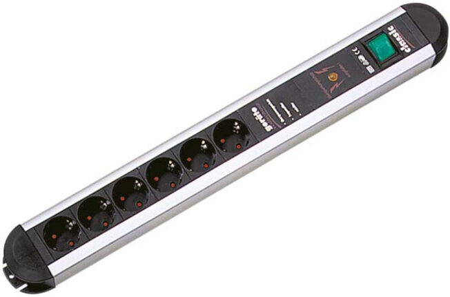 Bachmann Multiprise 6x avec interrupteur bascule 331.071 (331.071)