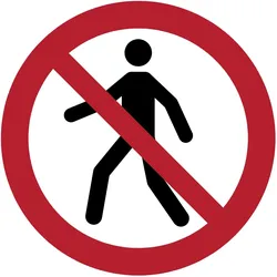 Tarifold, Sicherheitskennzeichnung, Sicherheitspiktogramm - Kein Durchgang 200mm