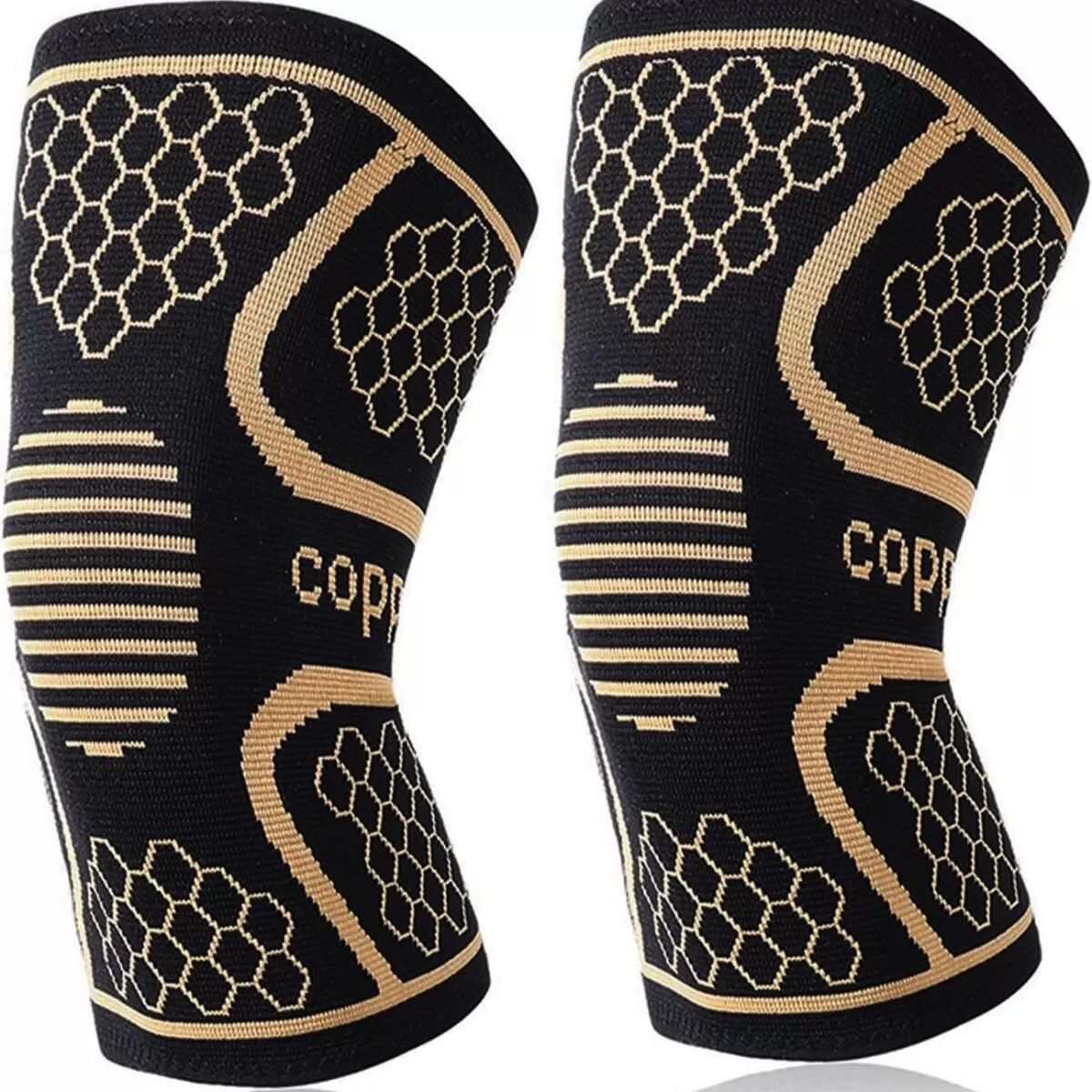 INF Plus Size Kupfer-Ionen Sport Kniebandage - Zusätzliche Unterstützung für Aktive XXXL