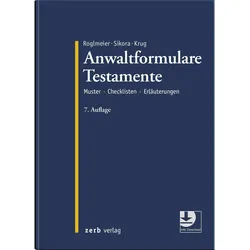Zerb, Formular, Anwaltformulare Testamente