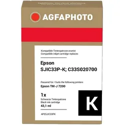 Agfaphoto, Druckerpatrone, kompatibel mit Epson SJIC33P(K) (BK)