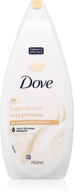 Dove Precious Silk Dusch- und Badgel für sanfte und weiche Haut 750 ml