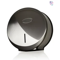 Jumbo-Toilettenpapierspender AITANA Mini, Edelstahloptik, Kapazität: Ø max. 220 mm je Rolle