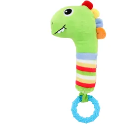 Toi-Toys LITTLE STARS Babyrassel Dino – Rassel, Beißring & Quietsche Baby 0+