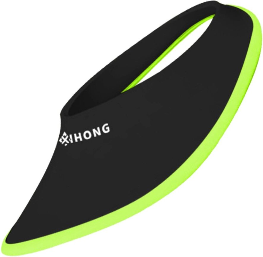 INF Open-Top UV-Sonnenhut mit 9cm verlängerter Krempe, atmungsaktives Polyester, leichtes strukturiertes Design Schwarz