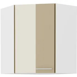 Eckhängeschrank 60x60 Lara Cappuccino Hochglanz Küchenzeile Küchenblock Küche