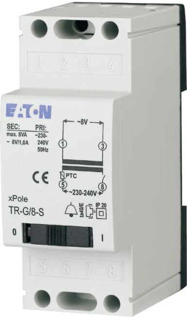 Eaton Transformateur de sonnette 4-8-12V/2A TR-G3/18 (272483)