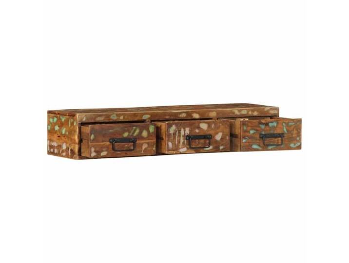 En solde  Meuble TV mural(1 pc) armoire TV suspendue 100x30x19 cm bois massif de récupération LL5774