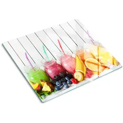 GLASPLATTE 60x52 cm Fruchtcocktails
