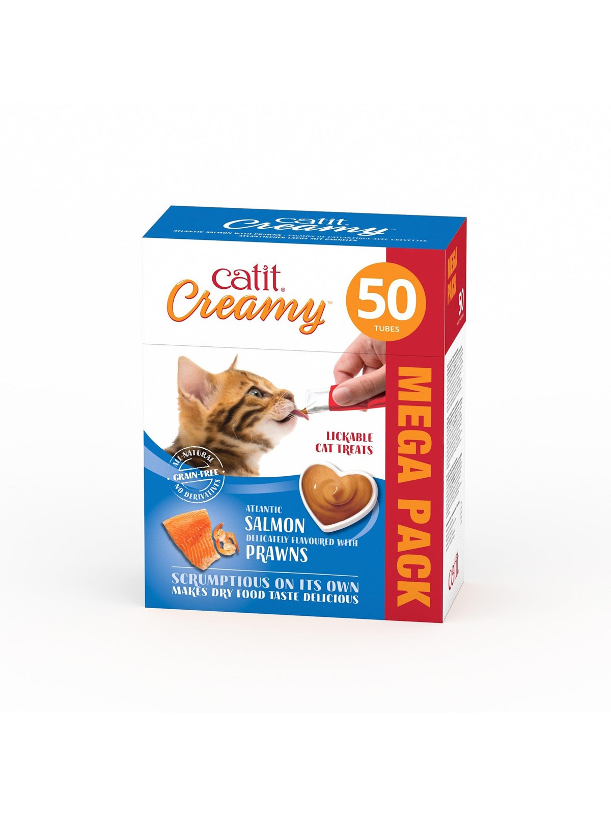 Catit catit creamy premium Leckerli für Katzen Lachs wit