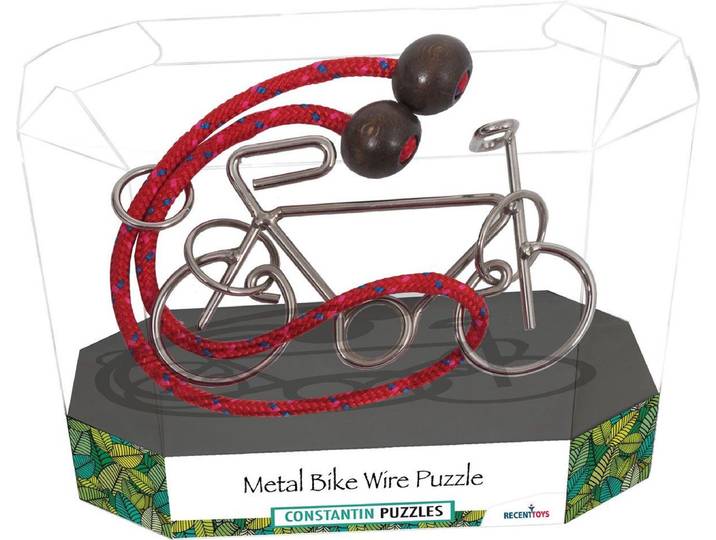 Recent Toys - Denkspel - Metalen geduld puzzel Fiets