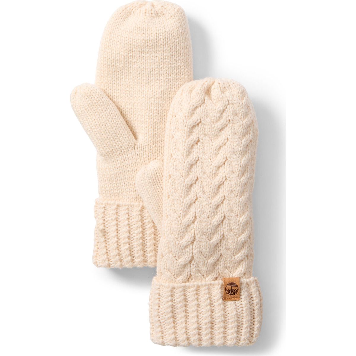 Timberland Womens Cable Mitten white smoke OS TB0A65VXV041-OS