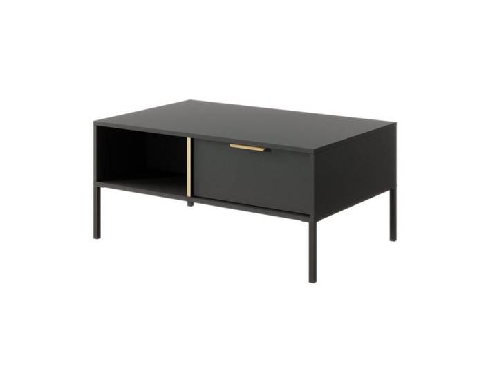 Sepro Meble Couchtisch Anthrazit Larysa H, Graphitfarben, 60x44.4x61 cm, Wohnzimmer, Wohnzimmertische, Couchtische