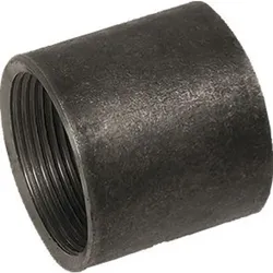 Stahlmuffe Sonderlänge schwarz 1/2 x 100 mm