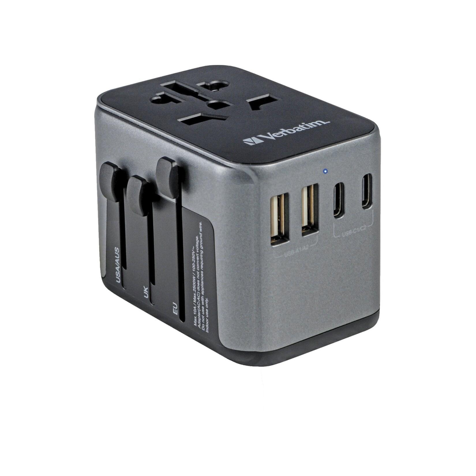 Verbatim Universal-Reiseadapter – Weltweit nutzbarUSB-C