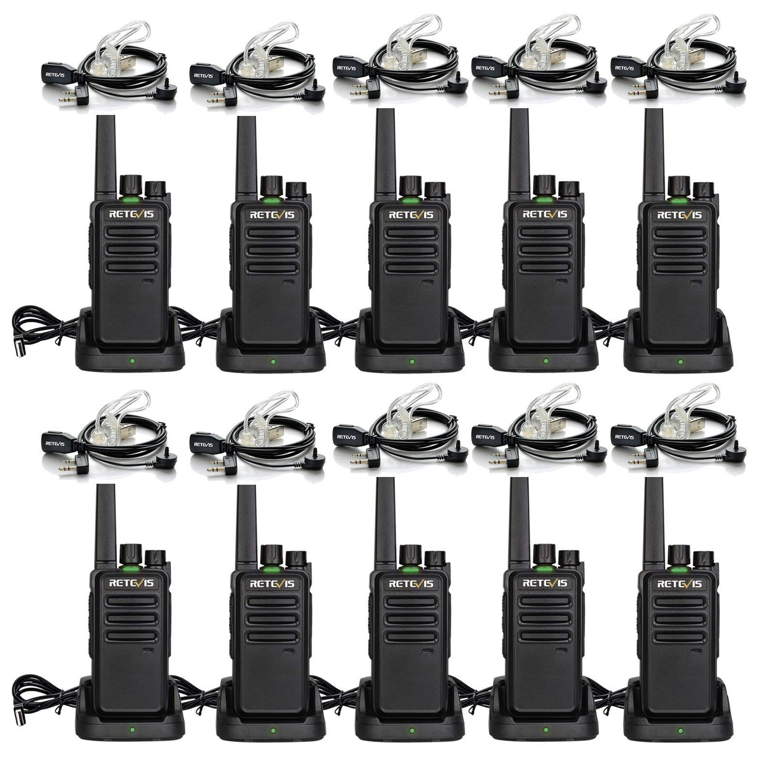 Selius Walkie Talkie met Headset, Licentievrij, VOX Squelch, Oplaadbaar